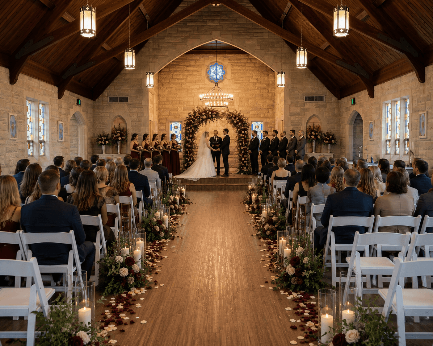 Larger Wedding - Burgandy